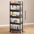 Axyaa Rolling Trolley Clothes Storage Locker with Wheels - Small Laundry Organizer