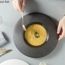 Axyaa Ceramic Dinner Plate Set - Versatile Tableware for Home Dining