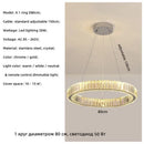 Axyaa Luxury Crystal LED Chandelier for Home & Hotel Decor with Remote Control