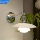 Axyaa Glass Wall Lamp E27 Light for Bedroom, Bathroom, Living Room - Decor Lighting Fixtures