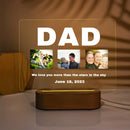 Axyaa Custom 3D Acrylic Photo Lamp LED Night Light for Loved Ones & Events.