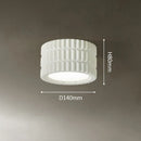 Axyaa Resin Tube Lamp - European Cream Style LED Ceiling Light for Home Decor