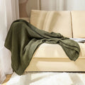 Axyaa Christmas Cable Knit Throw Blanket - Soft Cozy Sofa Decor - Gift-Quality Warmth