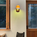 Axyaa Metal Glass Wall Light Dark Red for Home Decor