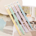 Axyaa Love Chopsticks: Reusable Alloy Korean Sushi Chopsticks, Non-Slip, 5 Pairs