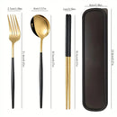 Axyaa Stainless Steel Portable Cutlery Set for Home, Picnics & Students – 3pcs