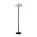 Axyaa Black Vintage Fabric Shade Floor Lamp for Living Room and Bedroom