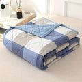 Axyaa Ultra-Soft Plaid Stripe Quilt Comforter with Soundwave Technology