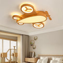 Axyaa Kids Airplane LED Ceiling Light, Nordic Modern Helicopter Chandelier for Youth Room