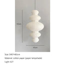 Axyaa Japanese Loft Staircase Pendant Lights - Wabi Sabi Paper Lantern