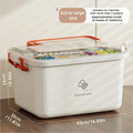 Axyaa Portable Medicine Organizer Box with Dividers - Household First Aid Kit