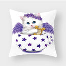 Axyaa Cute Animal Print Cushion Cover 45x45cm for Home Sofa Décor