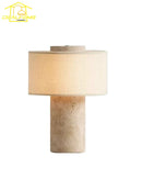 Axyaa Marble LED Touch Table Lamp for Ambiance in Living Room