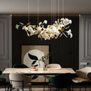 Axyaa Ginkgo Leaf Lamps: Branch Chandeliers for Living Room, Dining Room, Art Hall
