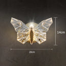 Axyaa Crystal Butterfly Wall Lamp: Luxury Nordic Indoor Lighting for Living Room, Bedroom, and Hallway