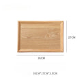 Axyaa Wooden Storage Tray Rectangular for Home, Fruit, Cake, Dessert, Coffee
