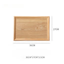 Axyaa Wooden Storage Tray Rectangular for Home, Fruit, Cake, Dessert, Coffee