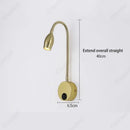 Axyaa LED Adjustable Angle Wall Lamp for Bedroom Study and Living Room Lighting