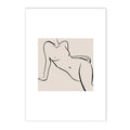 Modern Abstract Line Canvas Print by Axyaa - Boho Minimalist Nordic Wall Art