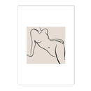 Modern Abstract Line Canvas Print by Axyaa - Boho Minimalist Nordic Wall Art