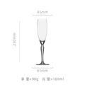 Axyaa Fish Bone Champagne Glass - Handmade European Crystal Goblet