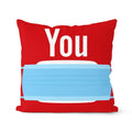 Axyaa Soft Mask Cushion Cover Set - Home Decor Pillowcase Collection