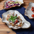 Axya Irregular Ceramic Shell Plate Dish - Creative and Simple Dinnerware