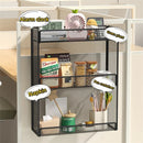 Axyaa Hanging Desktop Organizer Rack with Complimentary Hook - Black