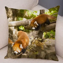 Axyaa Red Panda Print Pillowcase for Cute Wildlife Home Decor