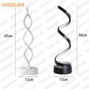 Axyaa LED Spiral Table Lamp Desk Light for Home Living Room Decor