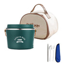 Axyaa Electric Heating Lunch Box 304 Stainless Steel Food Warmer - School, Office, Car, Truck