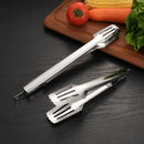Axyaa Stainless Steel BBQ Food Tongs for Cooking, Buffet, and Grilling