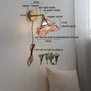 Axyaa Kids Bedroom Nordic Glass Wall Lamp, LED Square Light for Bathroom Mirror