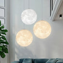 Axyaa Moon Ball Pendant Light: Modern, Simple, LED Decoration for Indoors