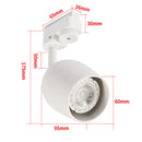 Axyaa Mini GU10 Track Lights for Ceiling Spotlighting and Accent Wall Art