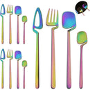 Axyaa Stainless Steel Flatware Set: 12Pcs Matte Silverware Knife Fork Spoon Tableware