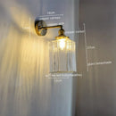 Axyaa Glass Copper LED Wall Lamp - Modern Nordic Design