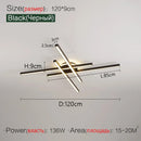 Axyaa Geometric Ceiling Light | Modern Black Chandelier for Living Room, Bedroom, Dining Room