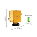 Axyaa Cartoon Cookies Night Light USB Rechargeable Lamp for Baby Bedroom
