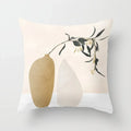 Modern Abstract Plant Leaf Geometric Cushion Cover for Home, Office, Sofa - Axyaa Brand