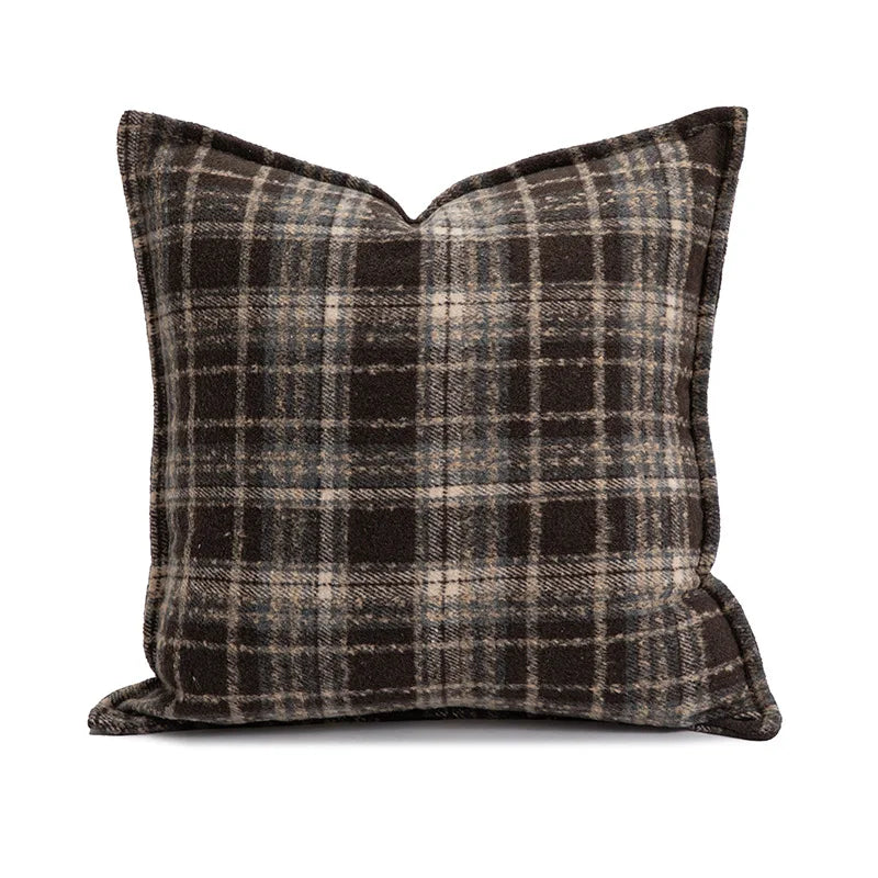 Axyaa Christmas Tree Plaid Cushion Cover in Various Sizes