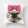 Cute Pug Bulldog Pillowcase for Living Room Decor - Axyaa Home Decor