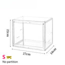 Axyaa Clear Figure Display Cabinet for Dolls, Badges, and Toys