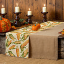 Axyaa Thanksgiving Corn Table Runner for Farmhouse Kitchen Dining Decor