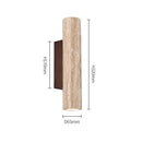 Axyaa Wabi Sabi Taupe Marble Wall Lamp - Japanese Style Up Down Wall Sconce