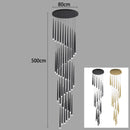 Axyaa Staircase Chandeliers LED Pendant Light Lamps Modern Decor for Living Room