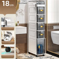Axyaa Narrow Storage Cabinet: Multi-Tier Slim Organizer for Bathroom/Living Room