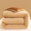 Axyaa Winter Milk Fleece Quilt - Thick Embroidered Cotton Quilt Core