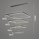 Axyaa Modern Square Luxury Pendant Light for Elegant Living Room