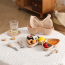 Axya Kids Silicone Bib and Stainless Steel Tableware Set